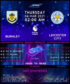 Burnley vs Leicester City