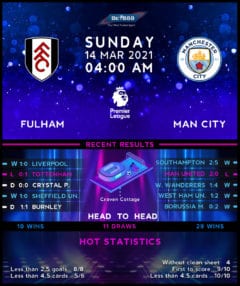 Fulham vs  Manchester City