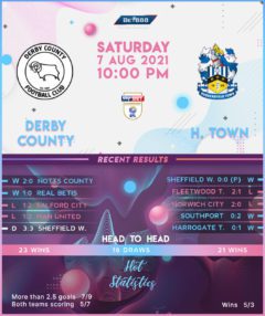 Derby County vs  Huddersfield Town