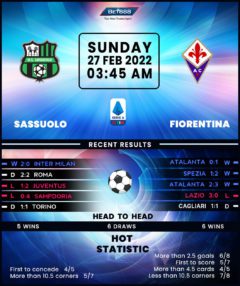 Sassuolo vs Fiorentina