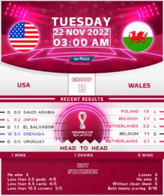 United States vs Wales