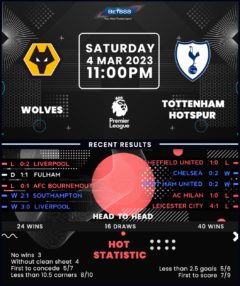 Wolverhampton Wanderers vs Tottenham Hotspur