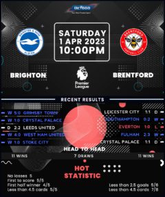 Brighton & Hove Albion vs Brentford
