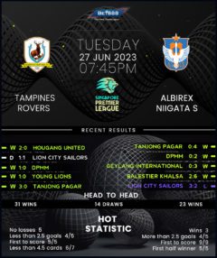 Tampines Rovers vs Albirex Niigata