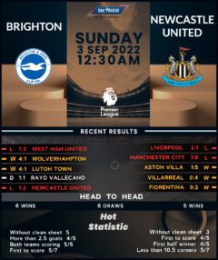 Brighton & Hove Albion vs Newcastle United