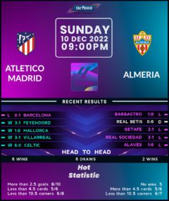 Atletico Madrid vs Almeria