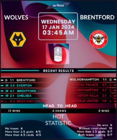 Wolverhampton Wanderers vs Brentford